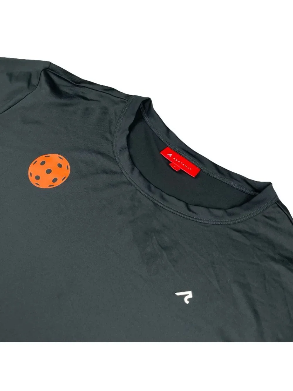 Redvanly Men's Pickleball Performance Stretch S/S T-Shirt Black • Large